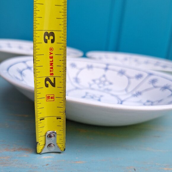 Vintage Stoneware Dishes Ironstone Staffordshire Bowls Set England Blue Royal 3 - Picture 8 of 16